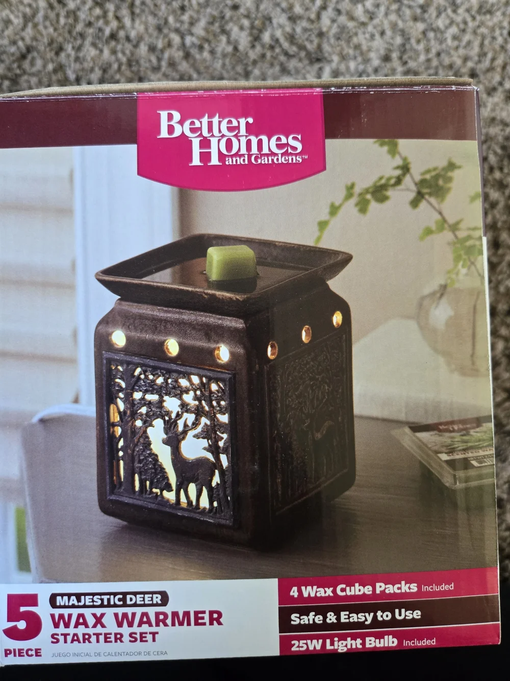 Better Homes And Gardens Brown Majestic Deer Wax Warmer